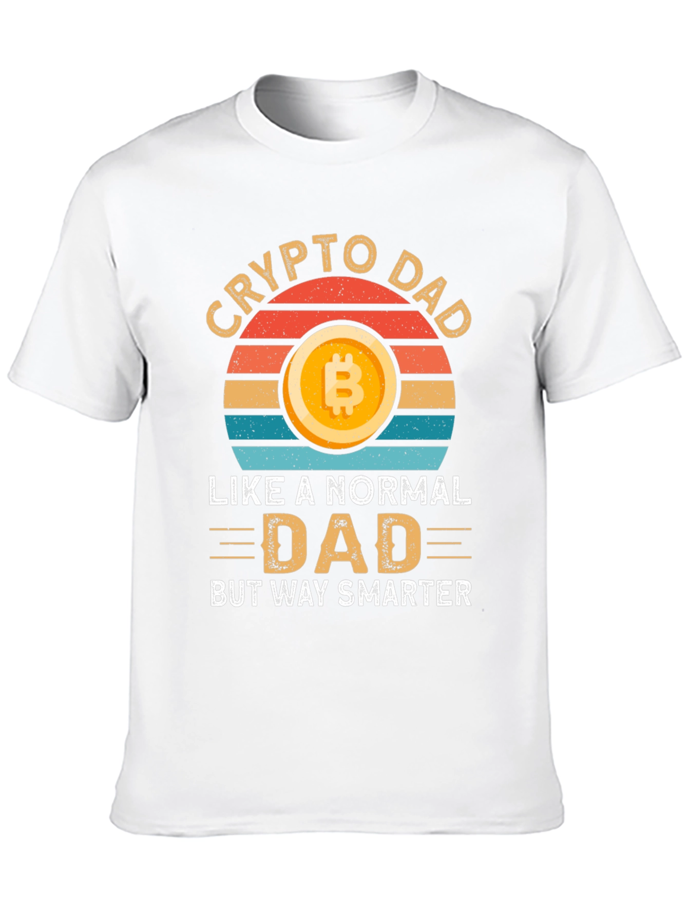 Crypto Dad T-Shirt - Bitcoin Lover Smart Dad Gift