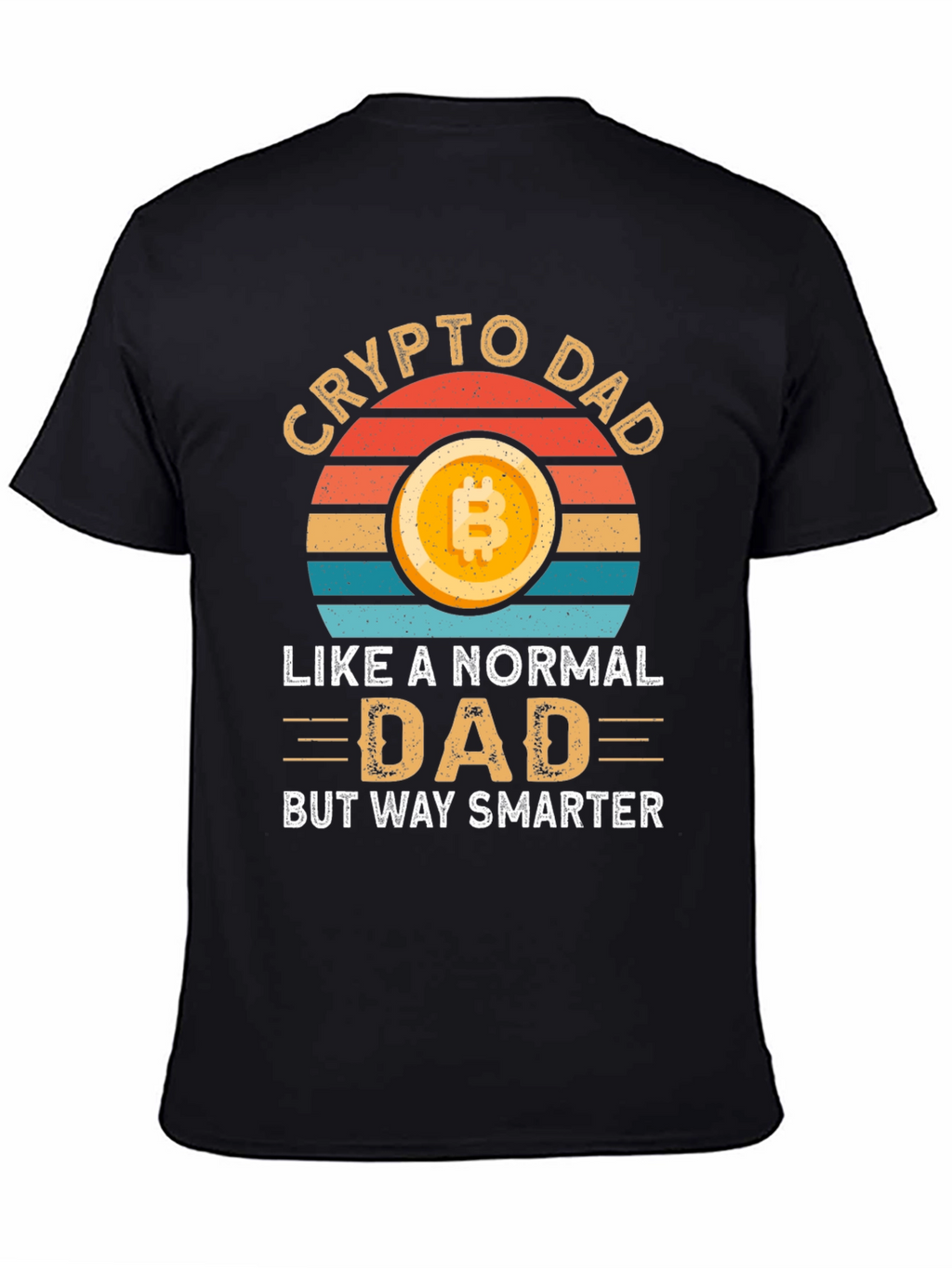 Crypto Dad T-Shirt - Bitcoin Lover Smart Dad Gift