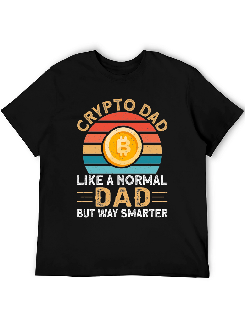 Crypto Dad T-Shirt - Bitcoin Lover Smart Dad Gift