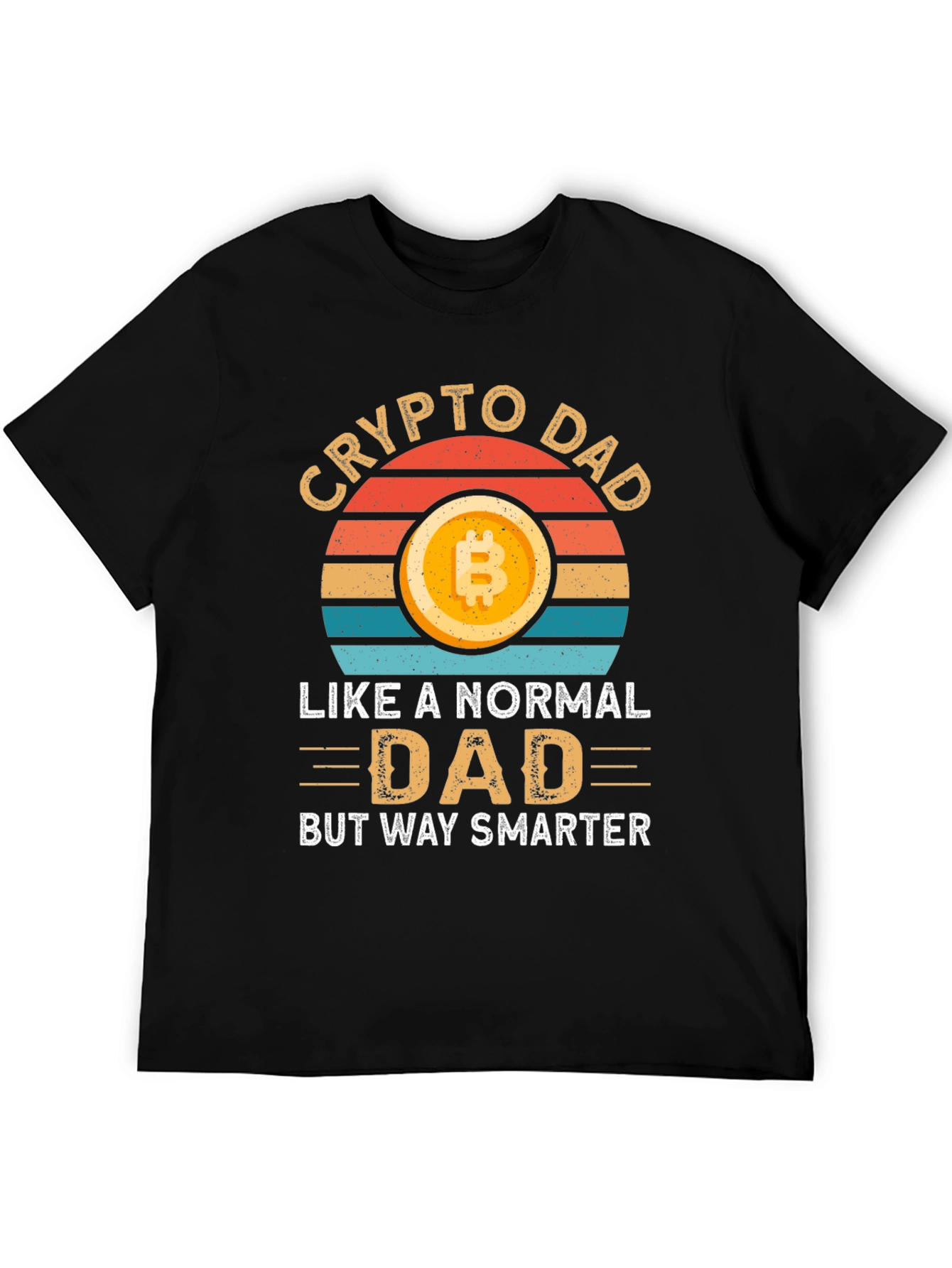 Crypto Dad T-Shirt - Bitcoin Lover Smart Dad Gift
