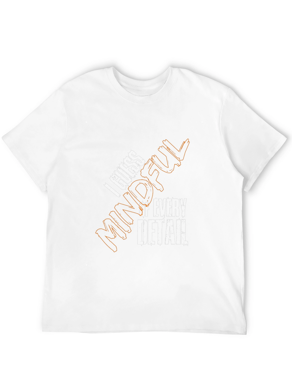 Mindful Detail Graphic Tee - Black Cotton Blend