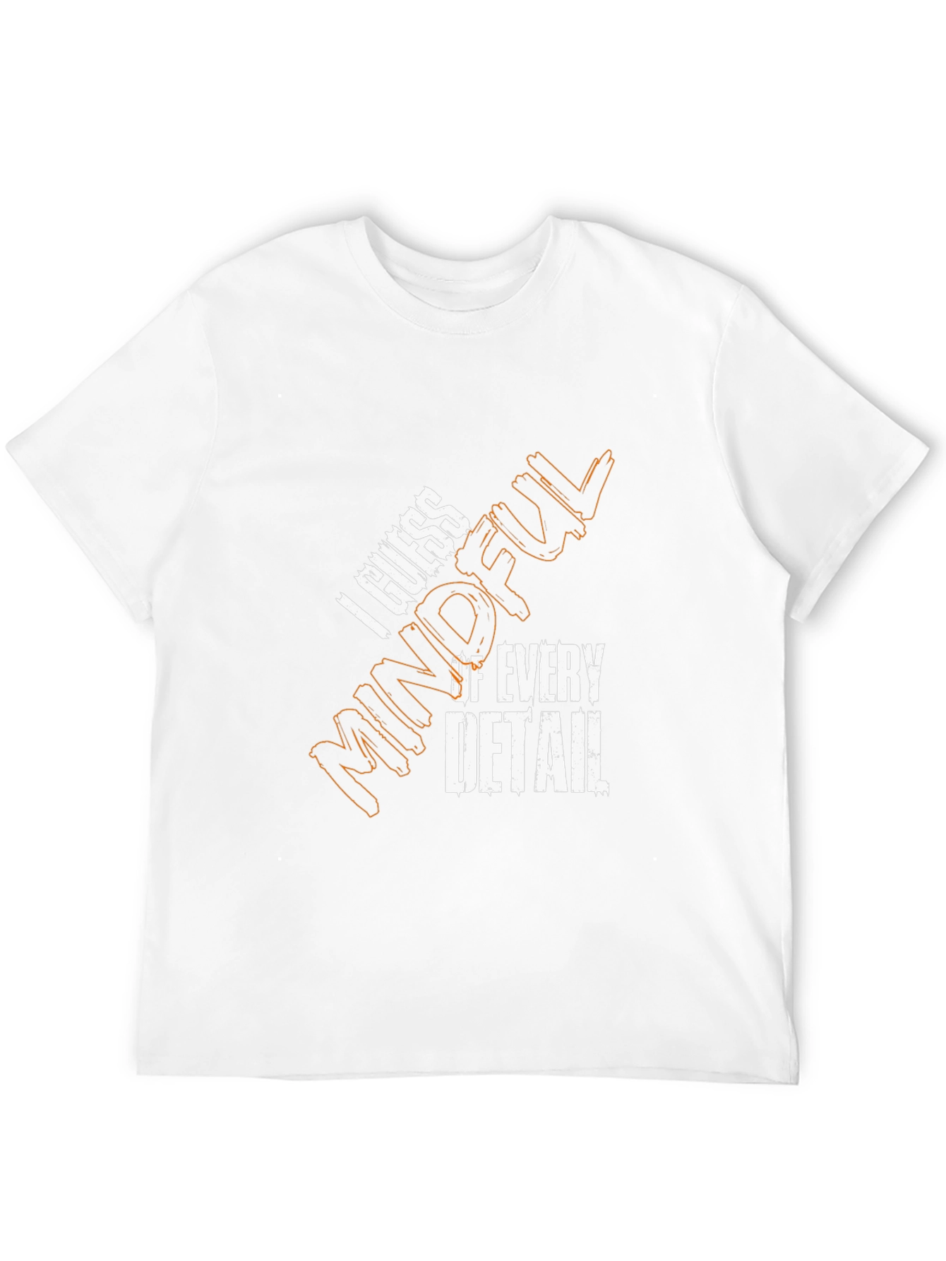 Mindful Detail Graphic Tee - Black Cotton Blend