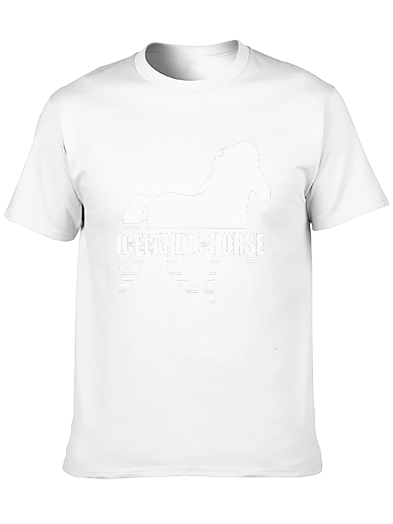 Icelandic Horse Graphic Tee - Black