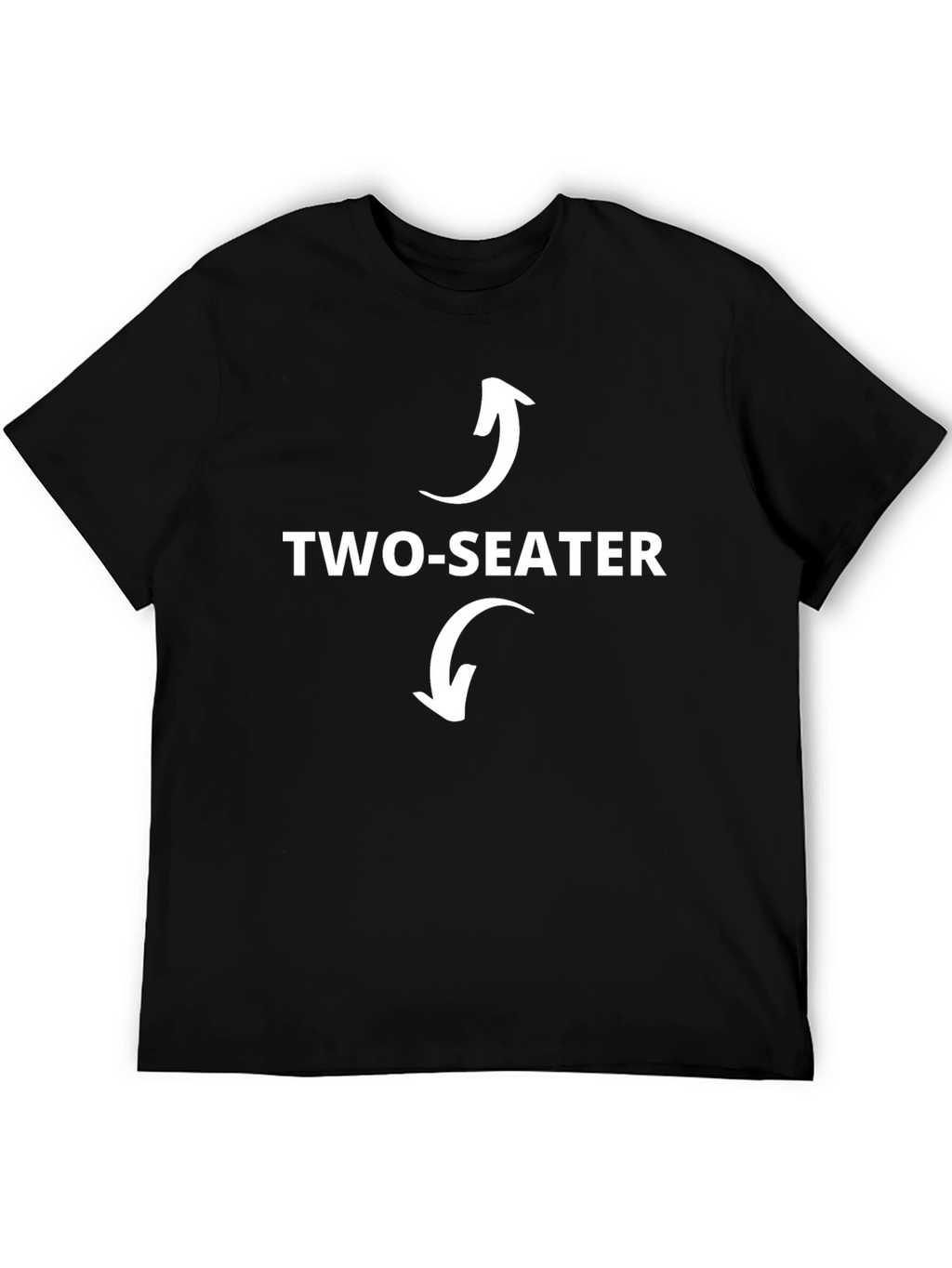 Two-Seater Graphic Tee - Funny Couple T-Shirt