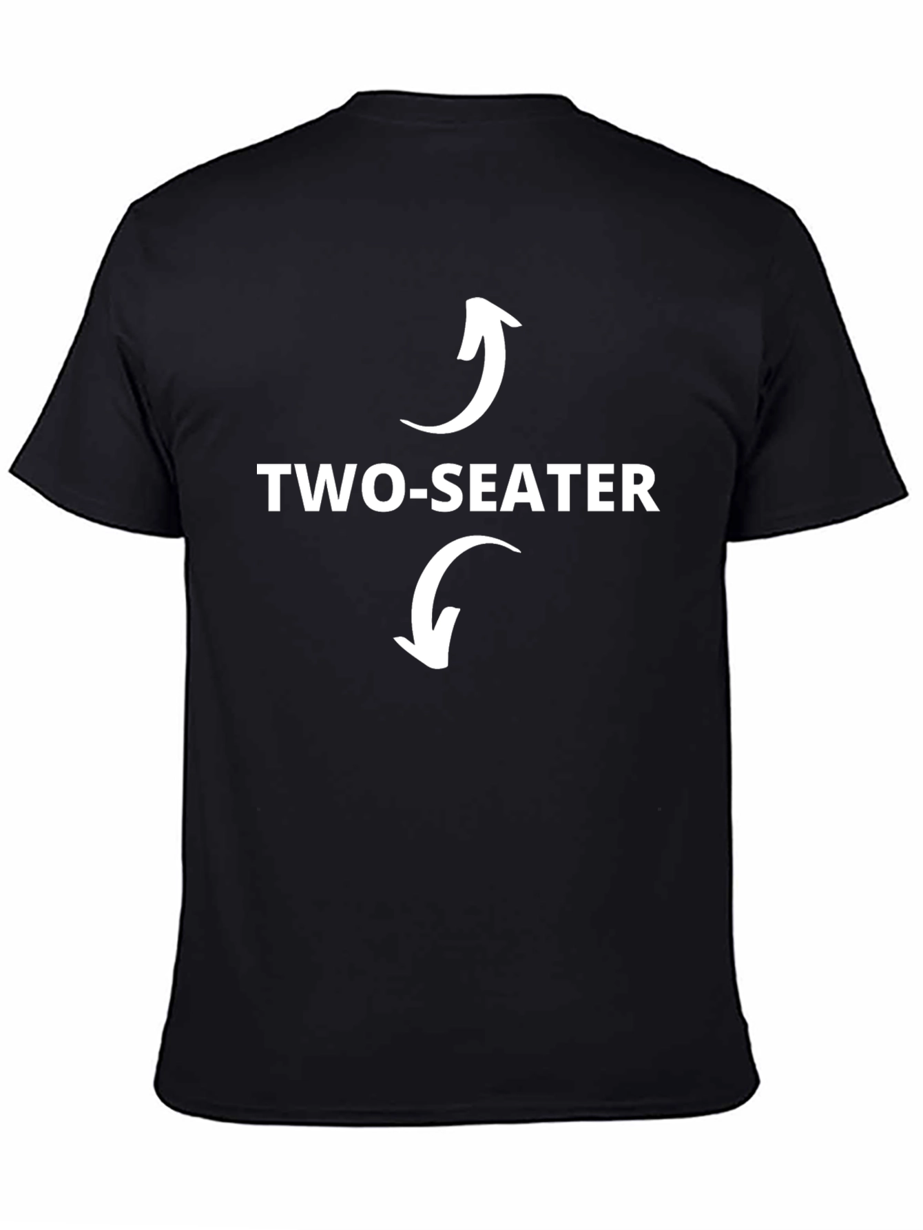 Two-Seater Graphic Tee - Funny Couple T-Shirt