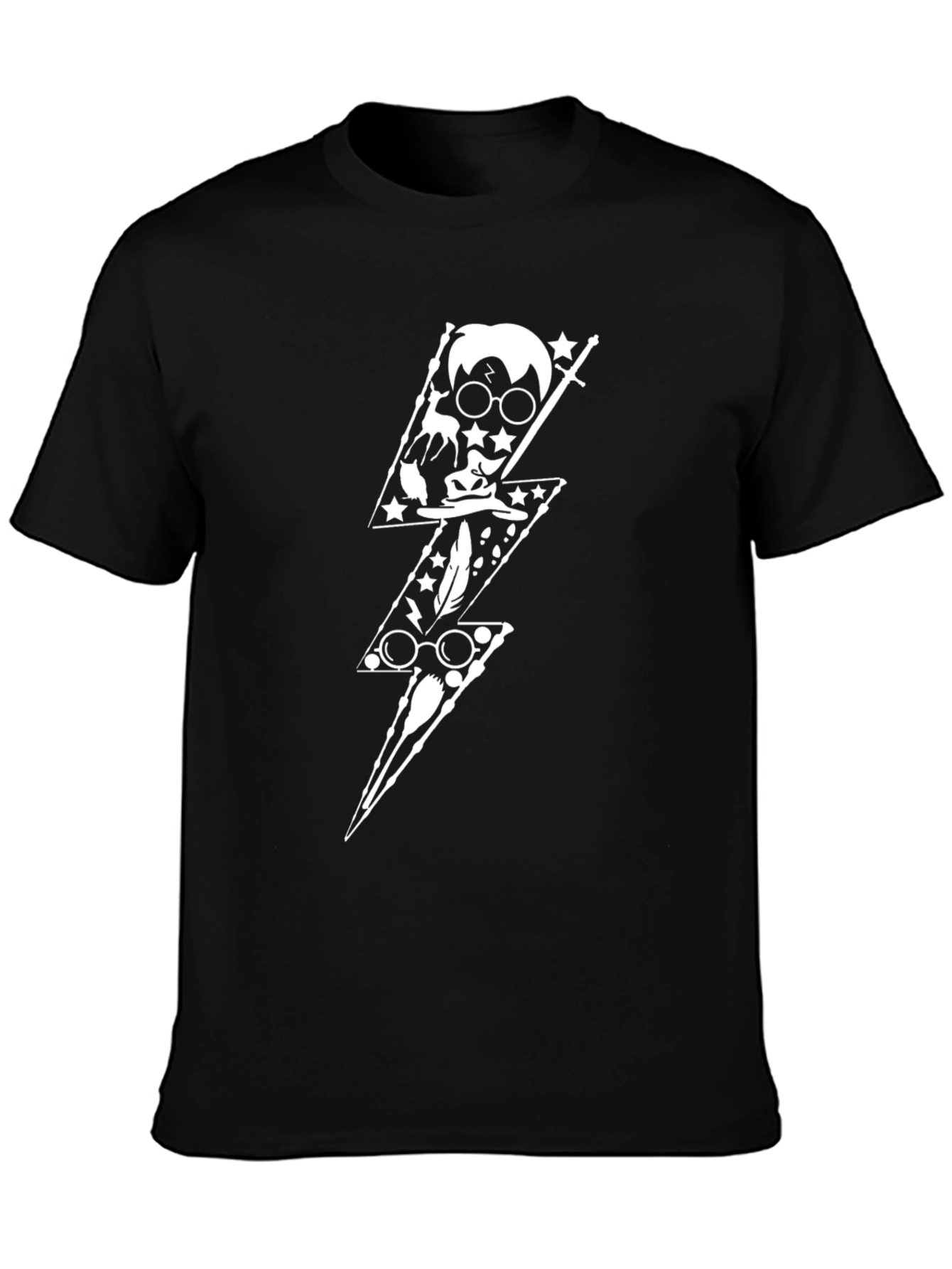 Harry Potter Lightning Bolt Black T-Shirt
