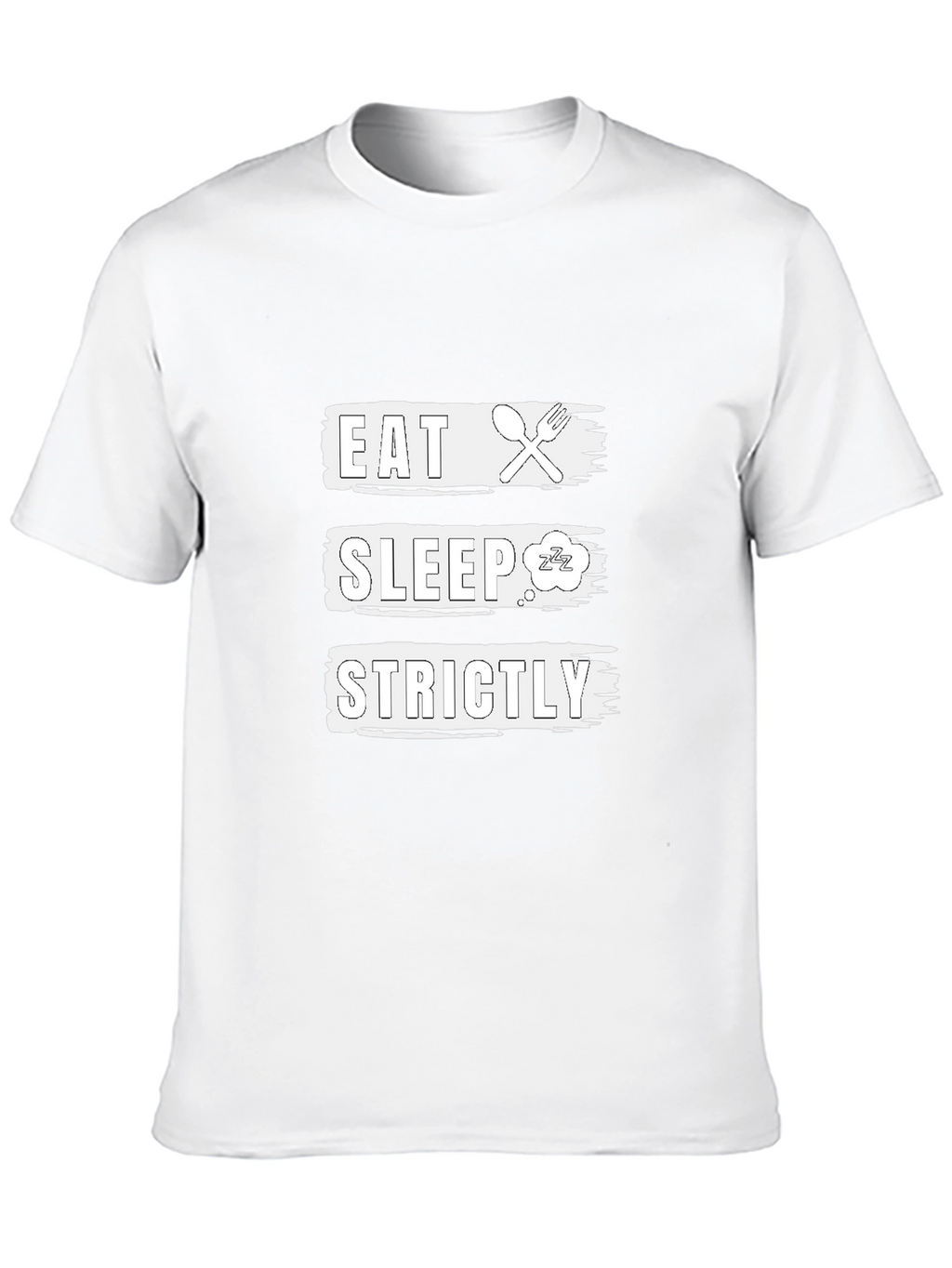 Eat Sleep Strictly Black Graphic Tee
