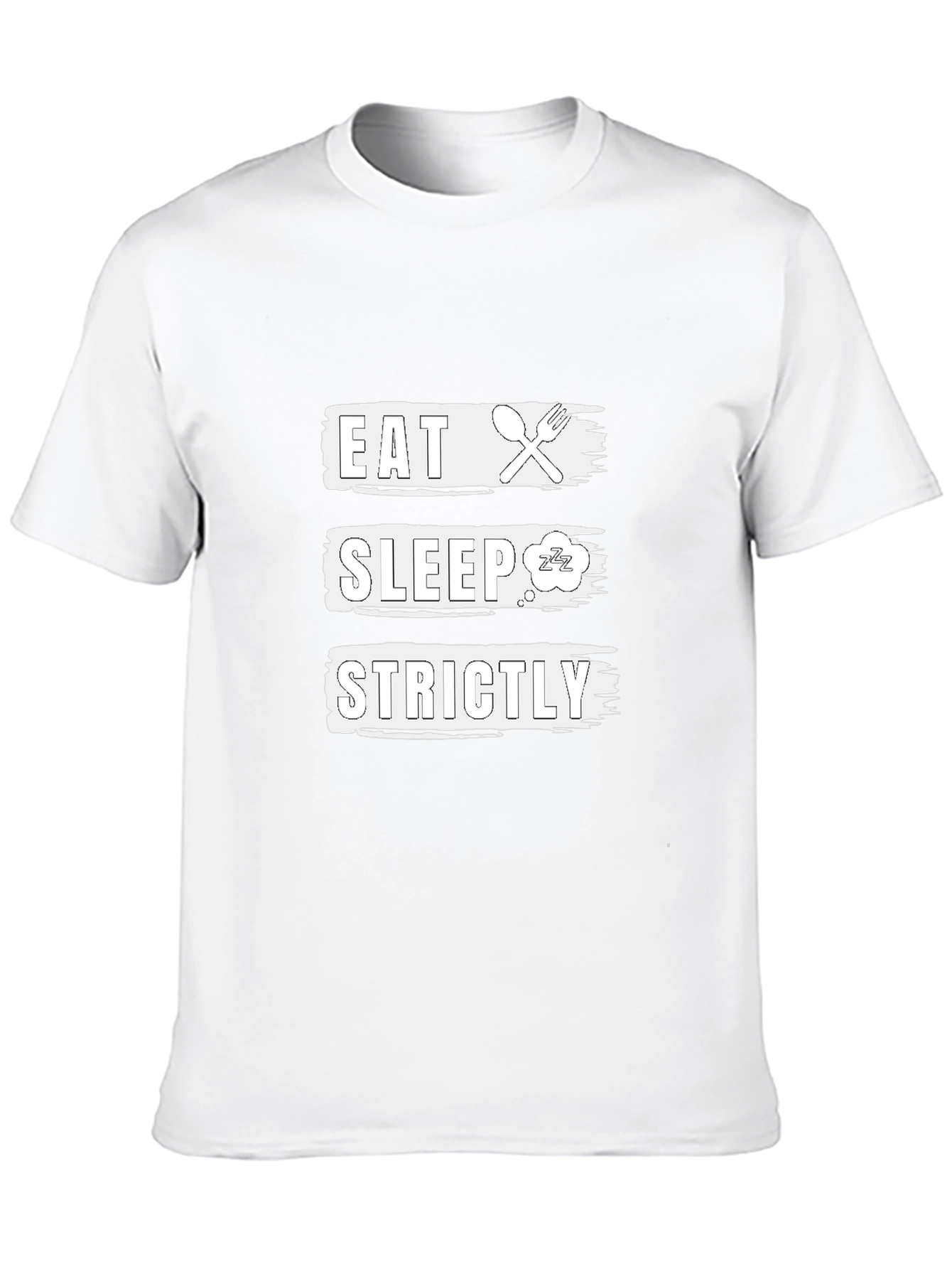 Eat Sleep Strictly Black Graphic Tee