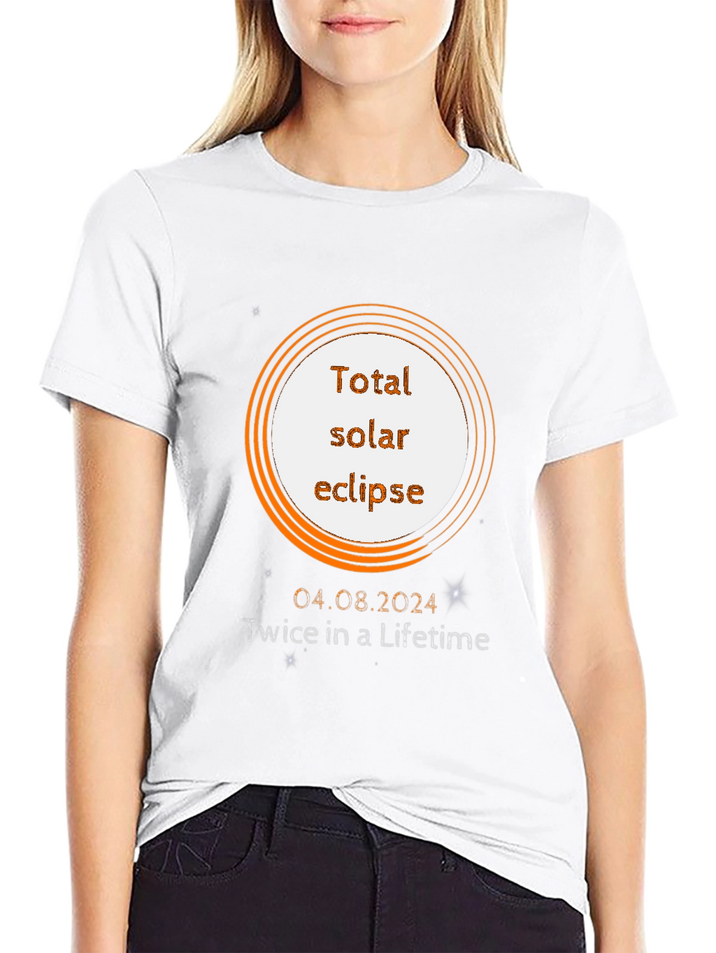 Total Solar Eclipse 2024 Graphic T-Shirt