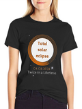 Total Solar Eclipse 2024 Graphic T-Shirt