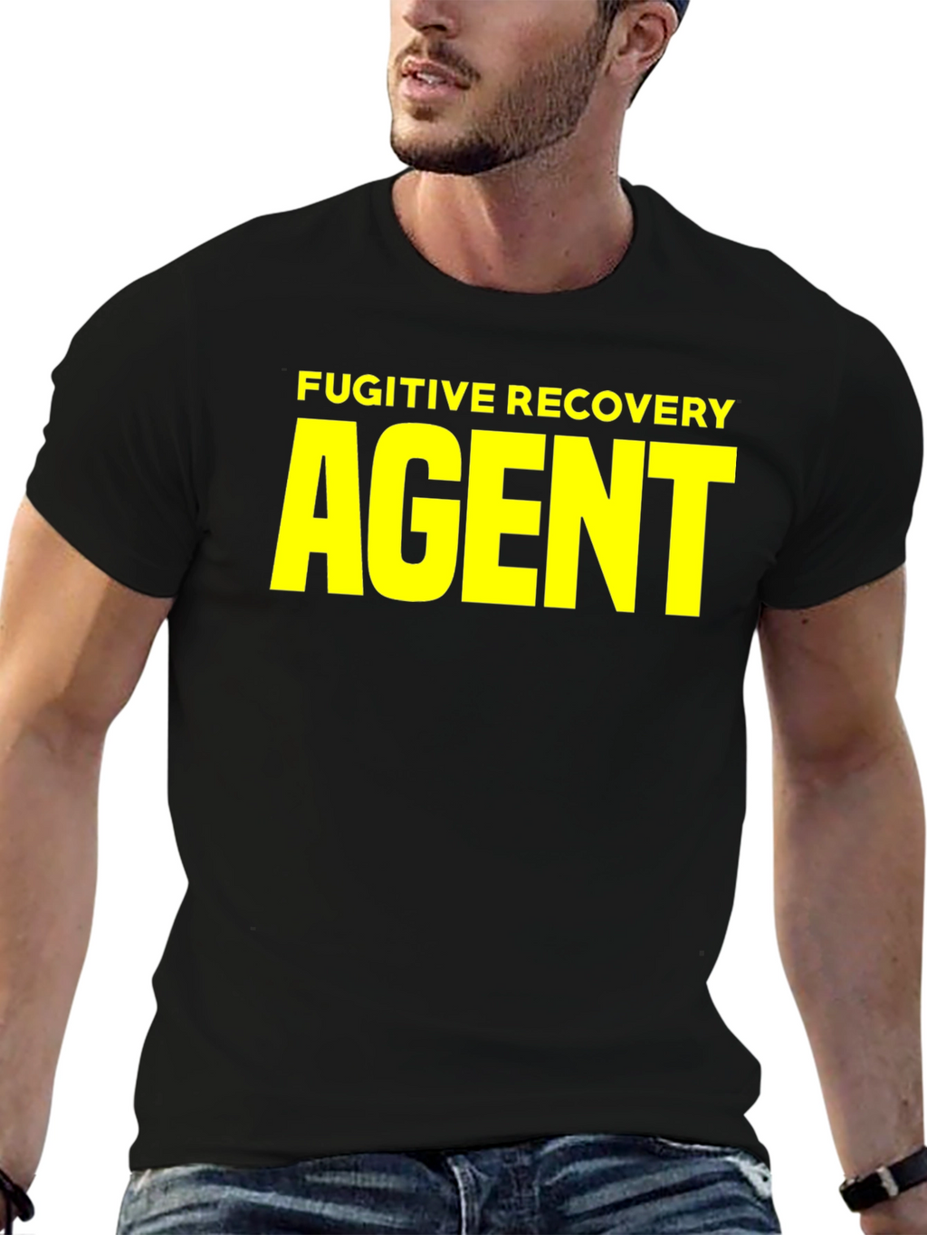 Fugitive Recovery Agent Black T-Shirt