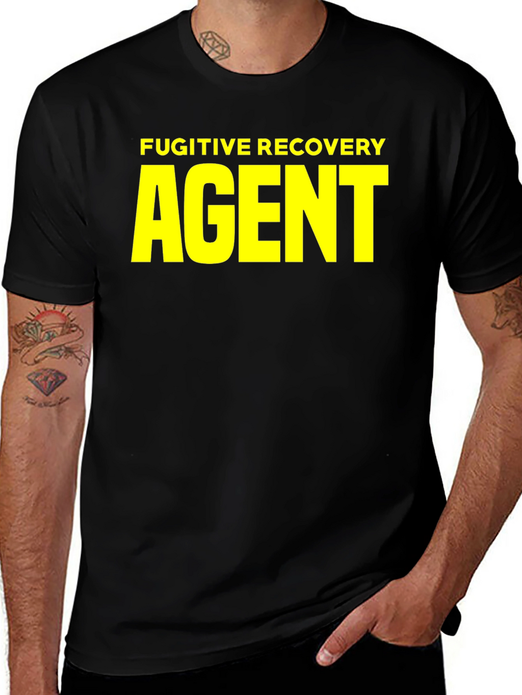 Fugitive Recovery Agent Black T-Shirt