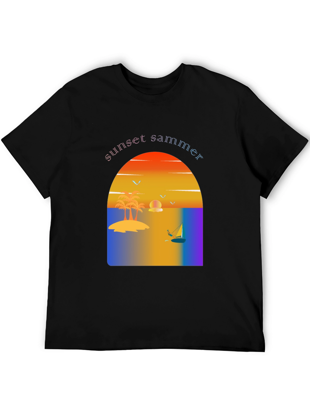 Sunset Summer Graphic Tee - Vacation Vibes T-Shirt
