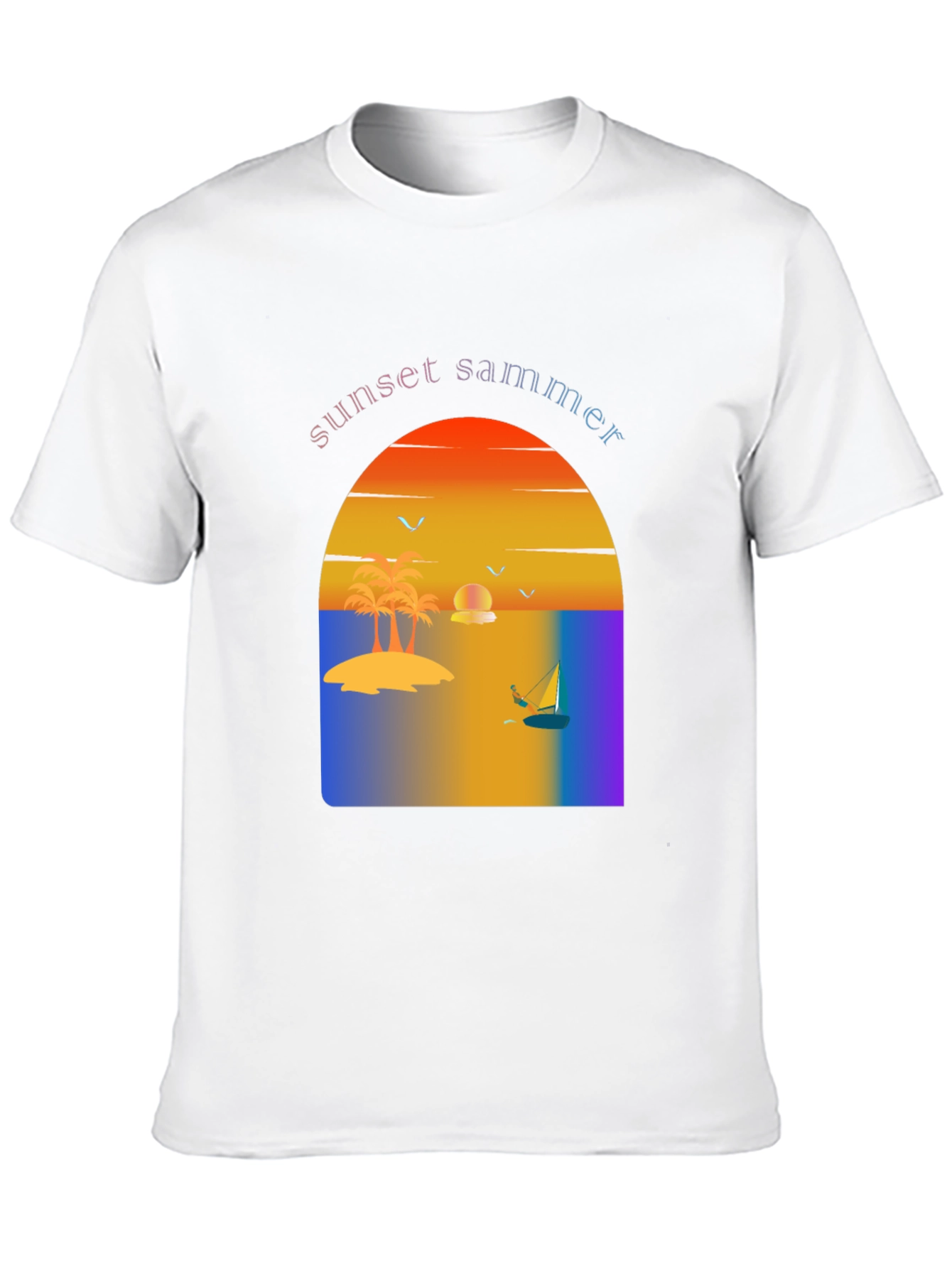 Sunset Summer Graphic Tee - Vacation Vibes T-Shirt