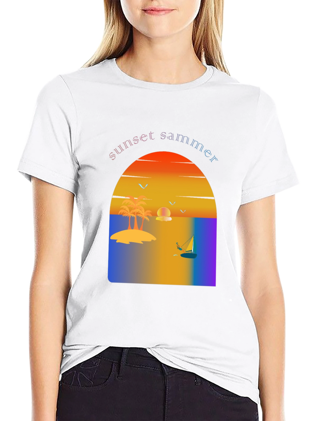 Sunset Summer Graphic Tee - Vacation Vibes T-Shirt