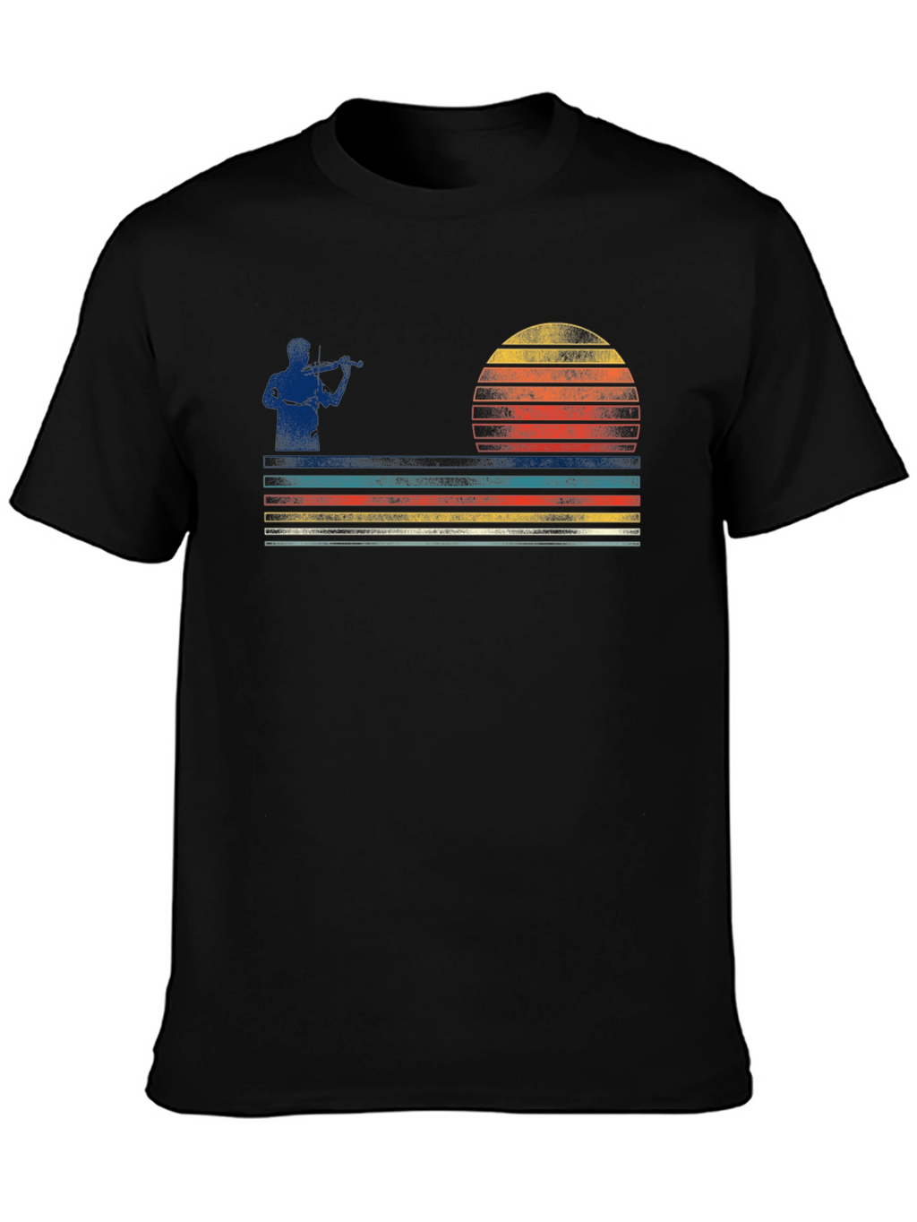 Retro Fiddler Sunset Graphic Tee