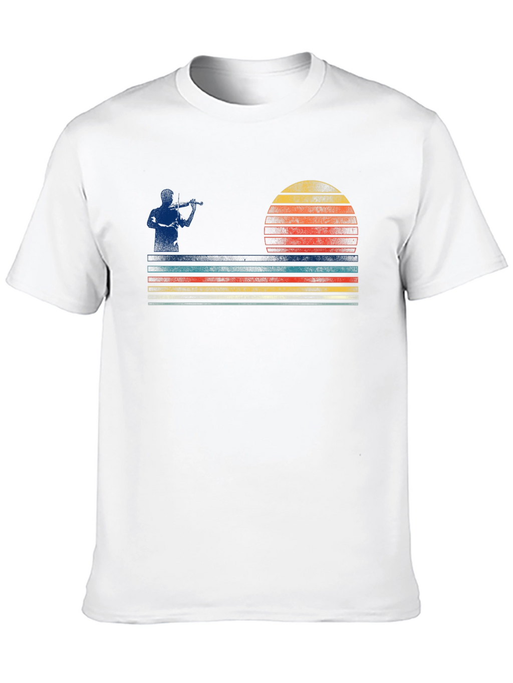 Retro Fiddler Sunset Graphic Tee