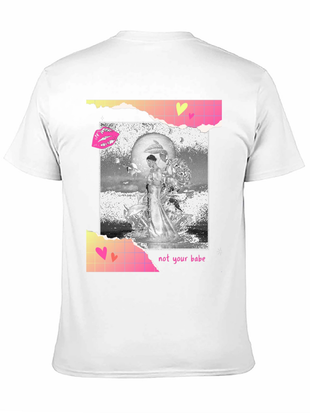 Edgy Not Your Babe Graphic Tee - Black