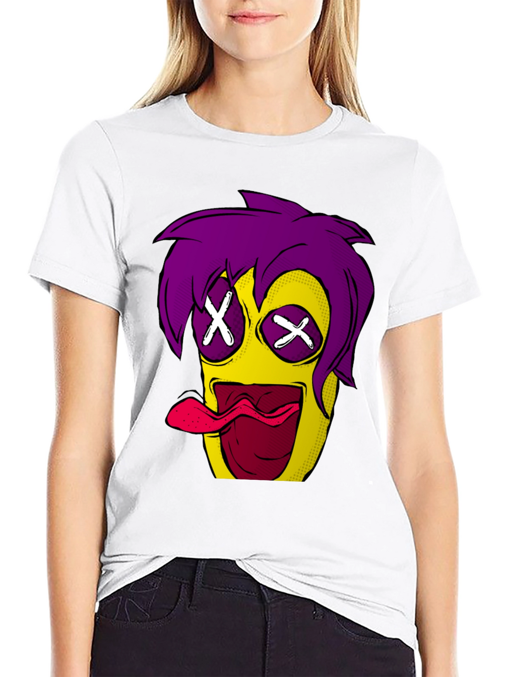 Edgy Graphic Tee - Cartoon Character