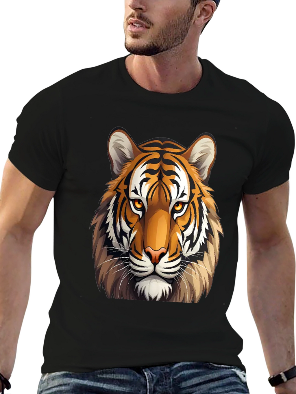 Bold Tiger Graphic Tee - Classic Fit