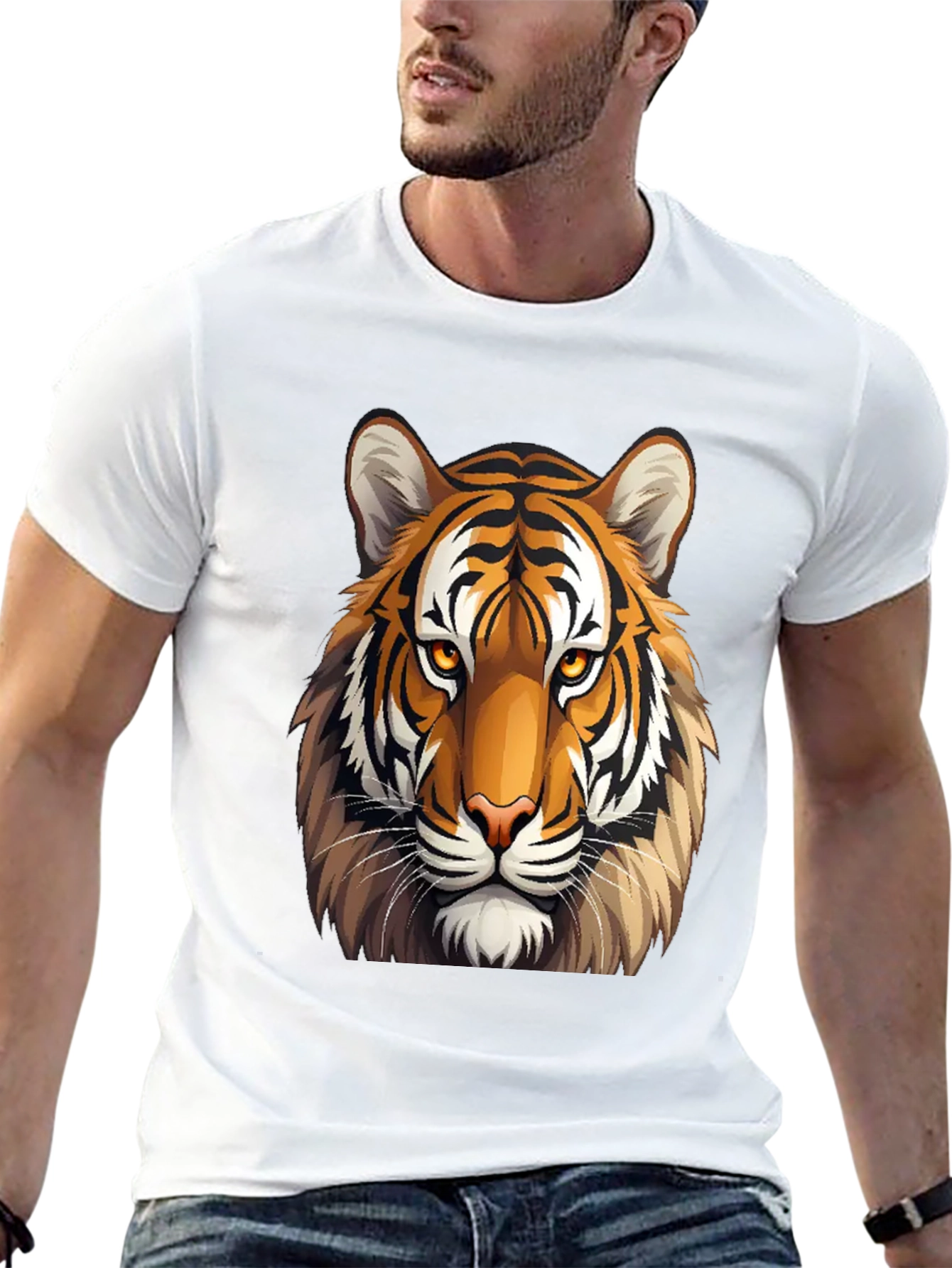Bold Tiger Graphic Tee - Classic Fit
