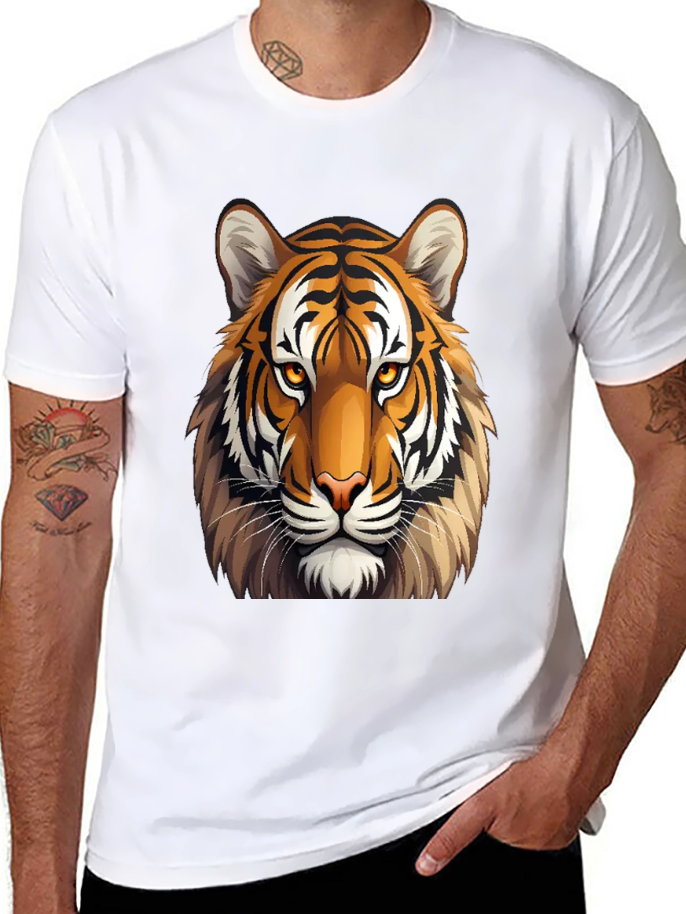 Bold Tiger Graphic Tee - Classic Fit