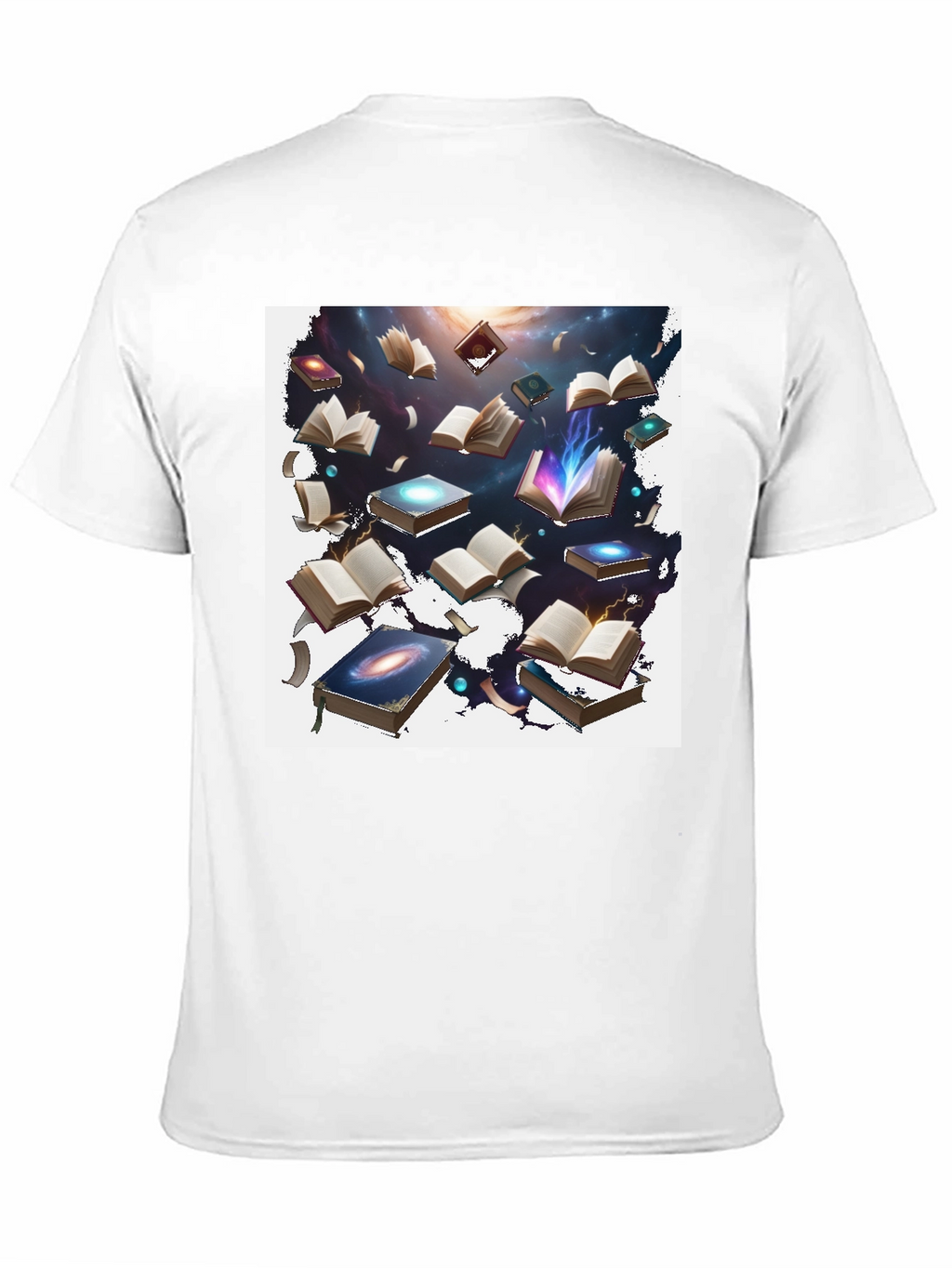 Cosmic Books Black T-Shirt - Galaxy of Knowledge