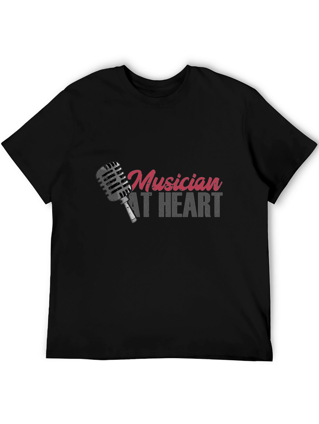 Musician At Heart Black T-Shirt