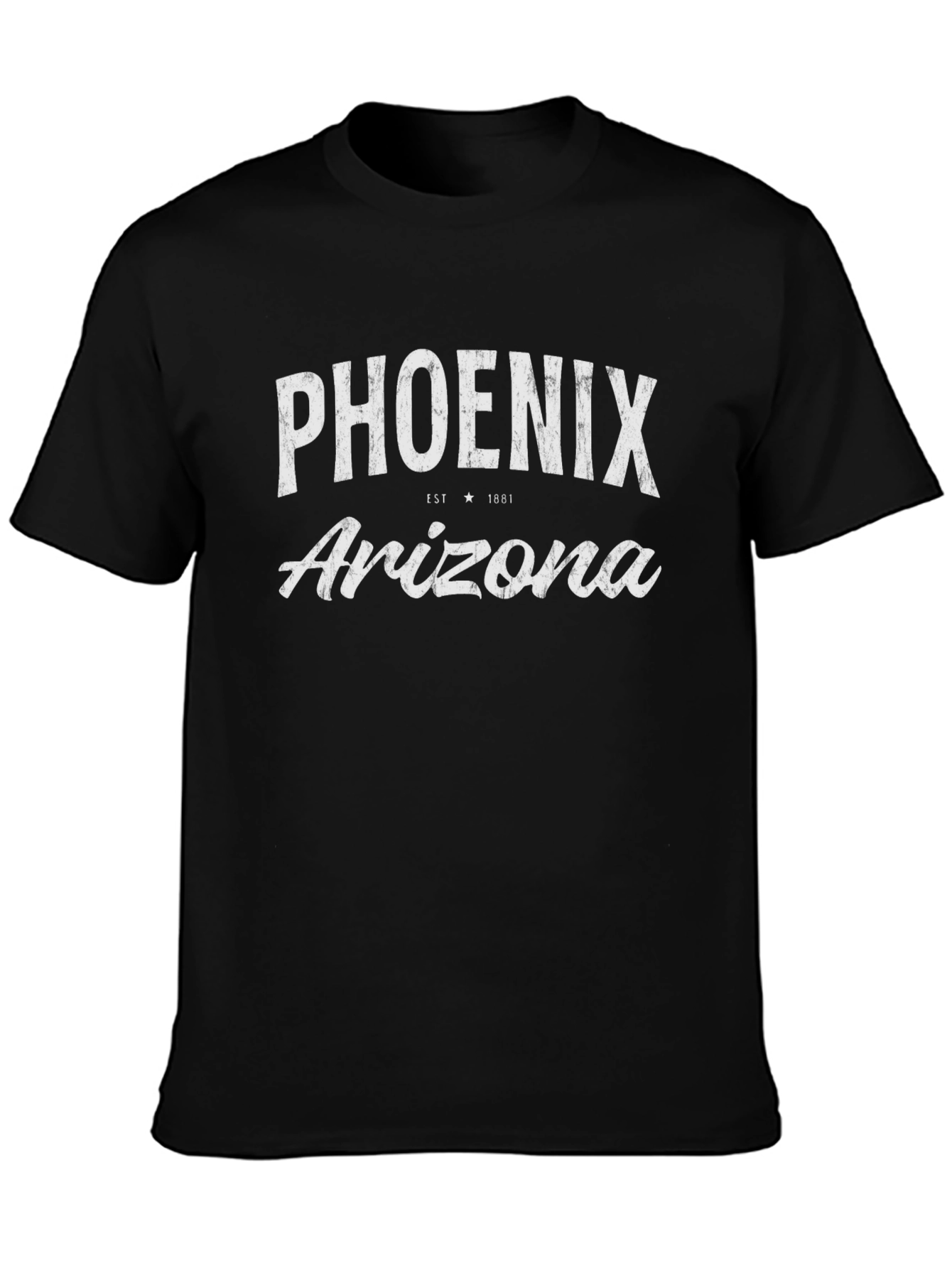 Phoenix Arizona Black Graphic T-Shirt