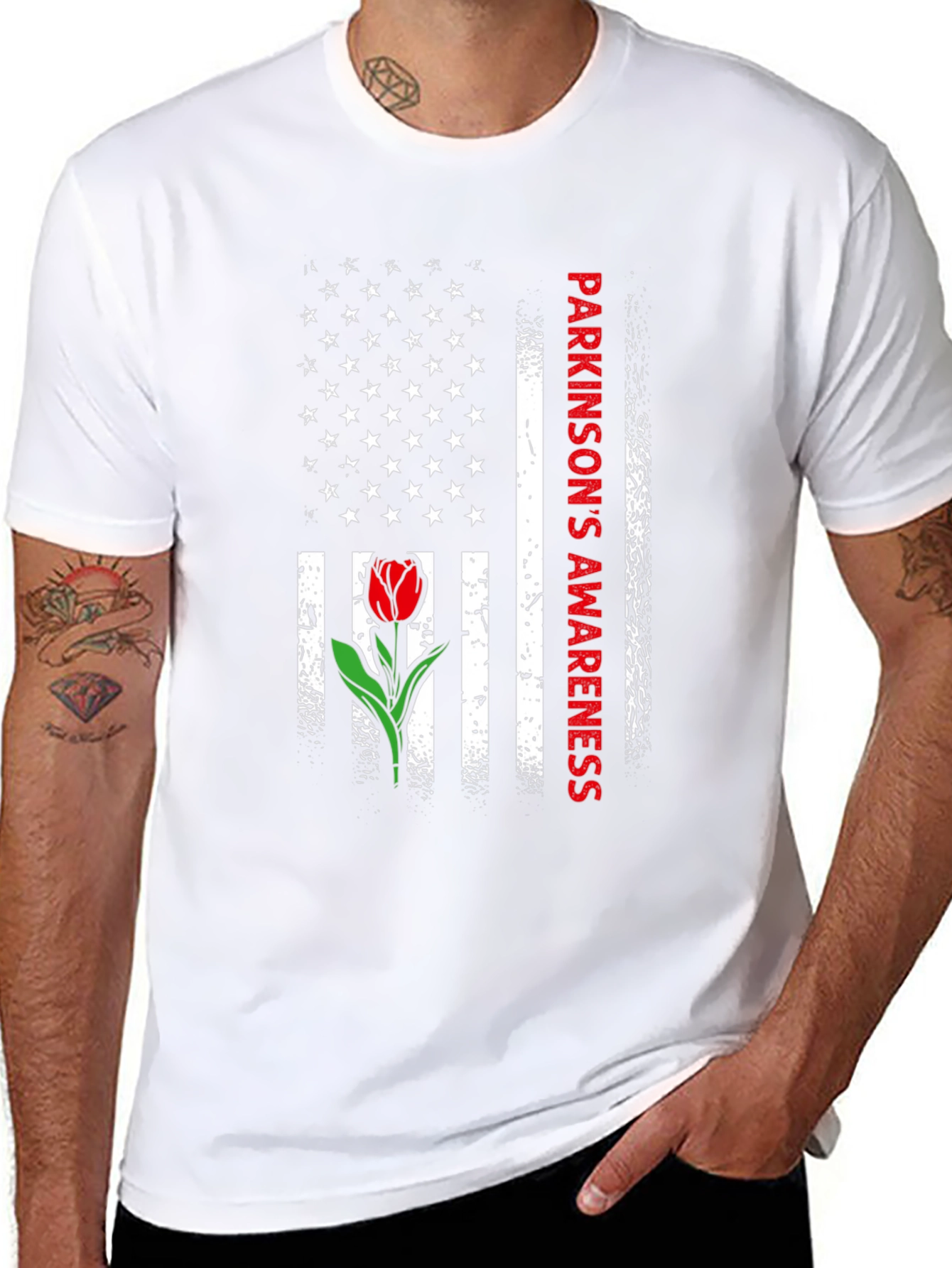 Parkinsons Awareness Flag T-Shirt