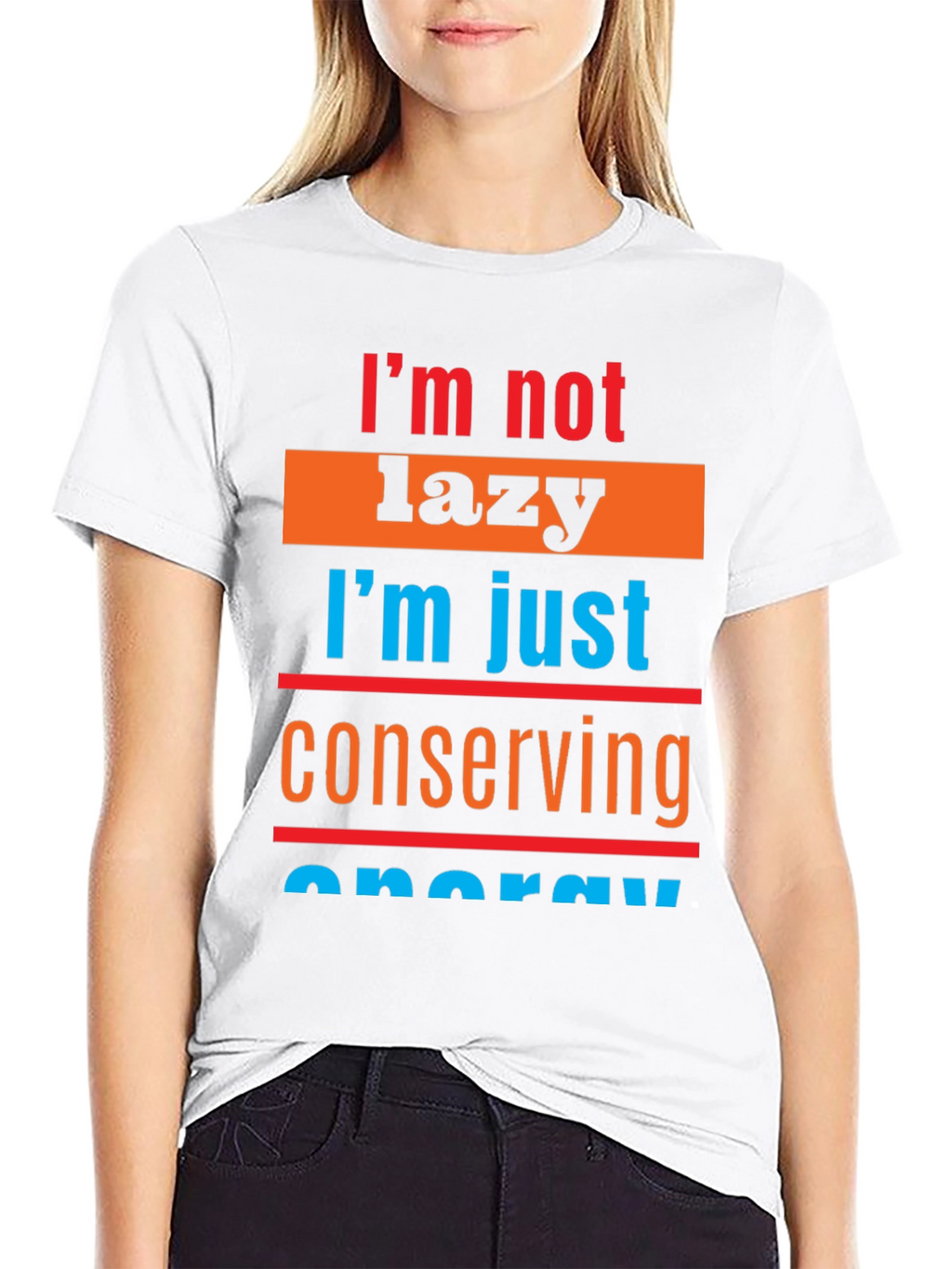 Lazy Conserving Energy Graphic Tee