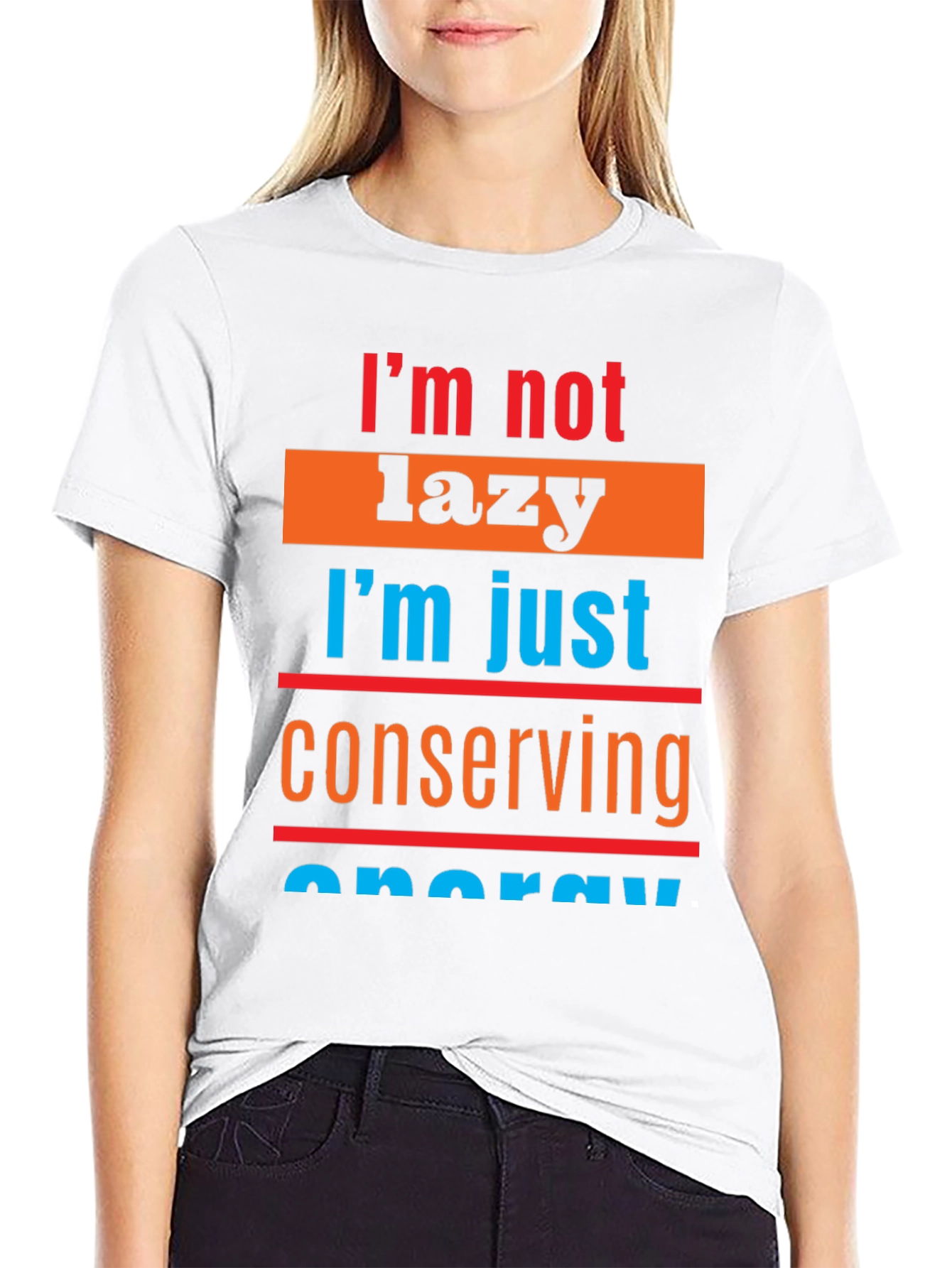 Lazy Conserving Energy Graphic Tee