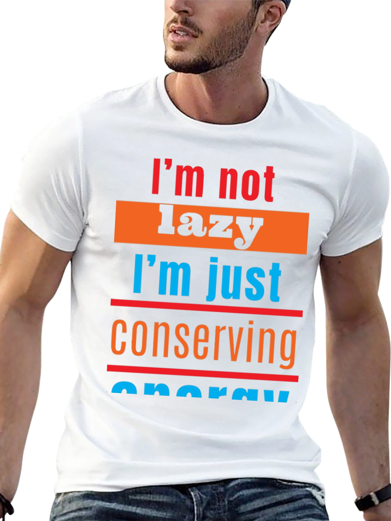 Lazy Conserving Energy Graphic Tee
