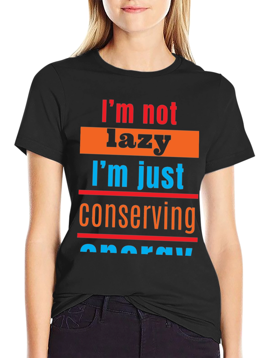 Lazy Conserving Energy Graphic Tee