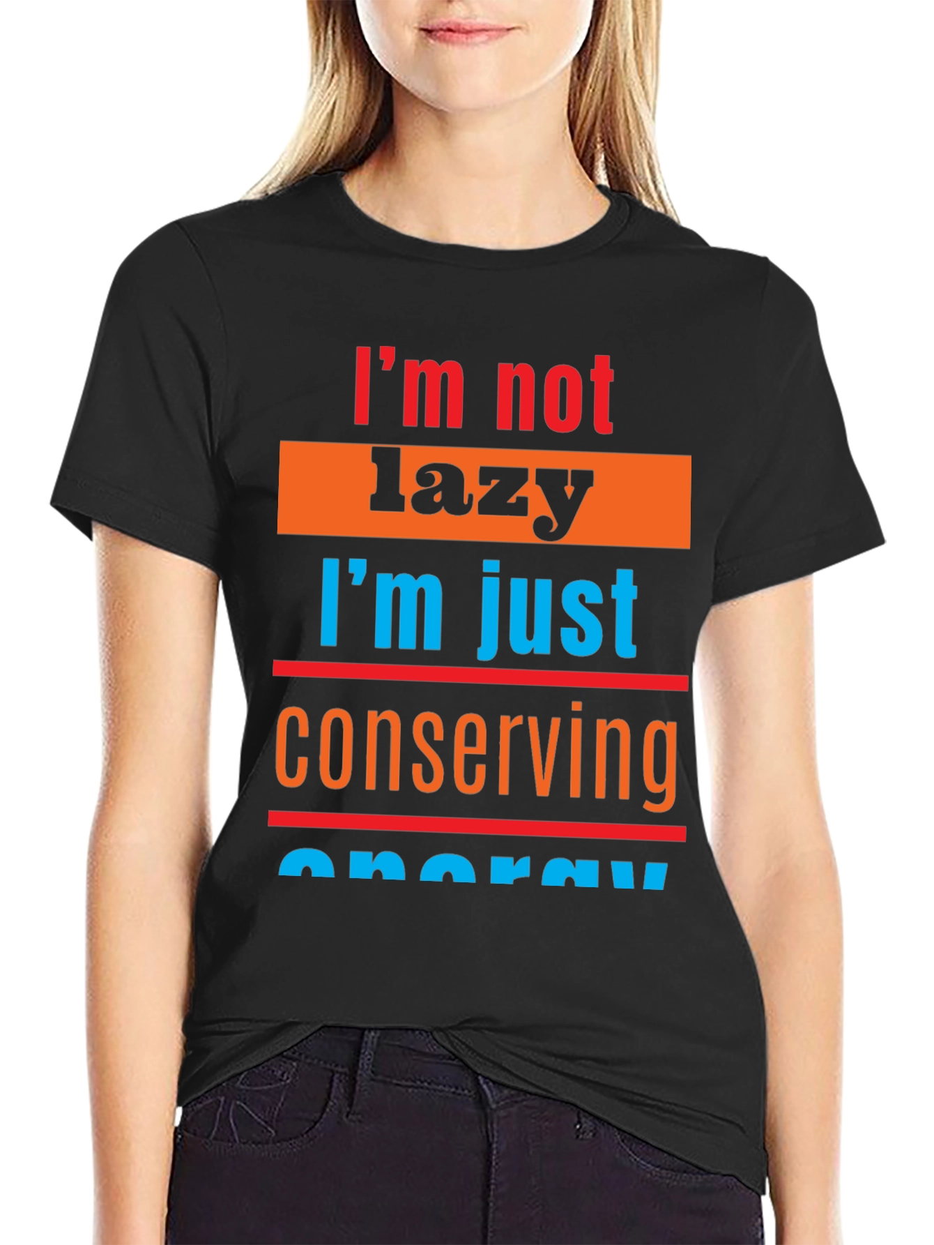 Lazy Conserving Energy Graphic Tee