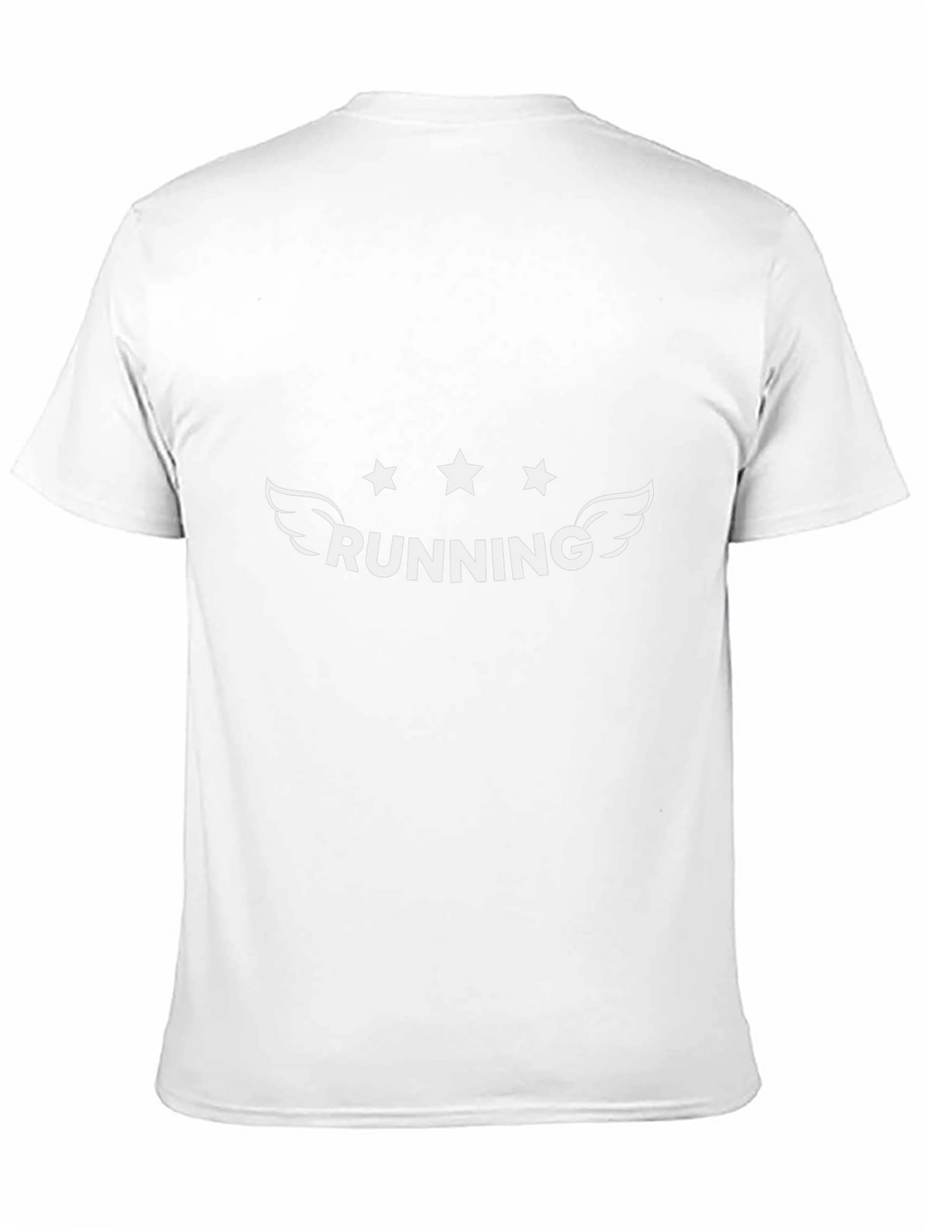 Running Star Wing Graphic Black T-Shirt