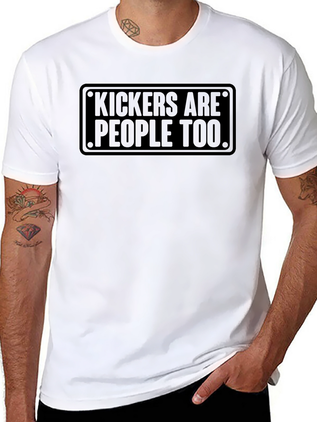 Kickers Are People Too T-Shirt Funny Football Tee