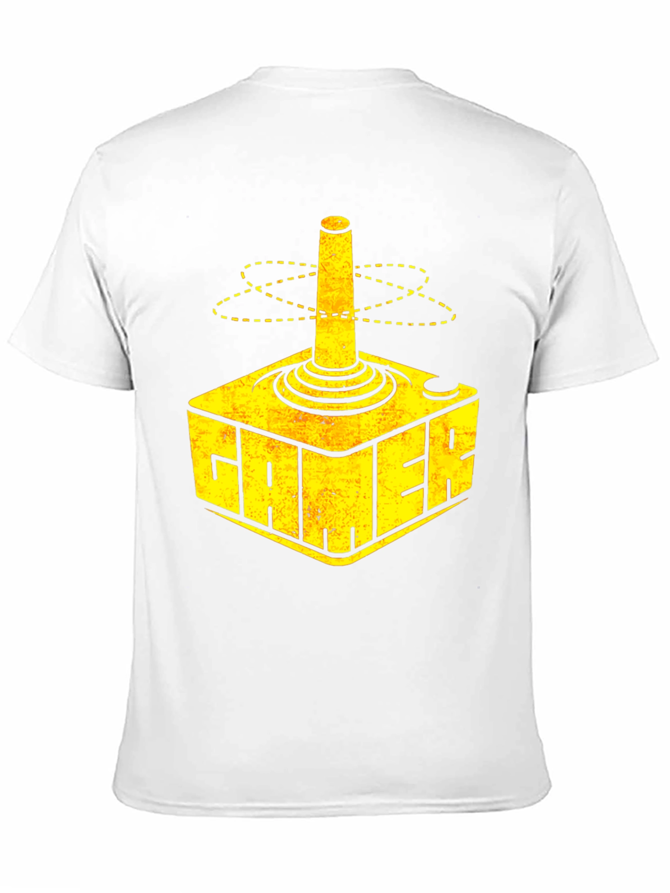 Gamer T-Shirt Retro Joystick Design - Black
