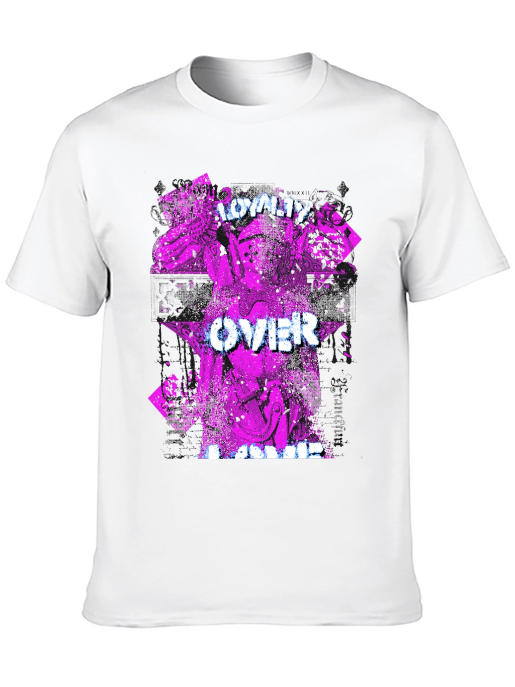 Loyalty Over Fame Black Graphic T-Shirt
