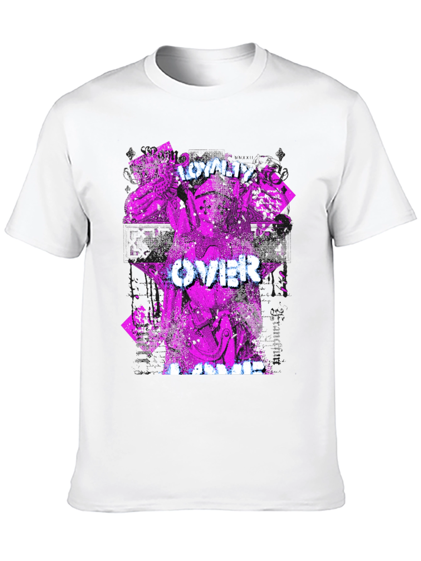 Loyalty Over Fame Black Graphic T-Shirt