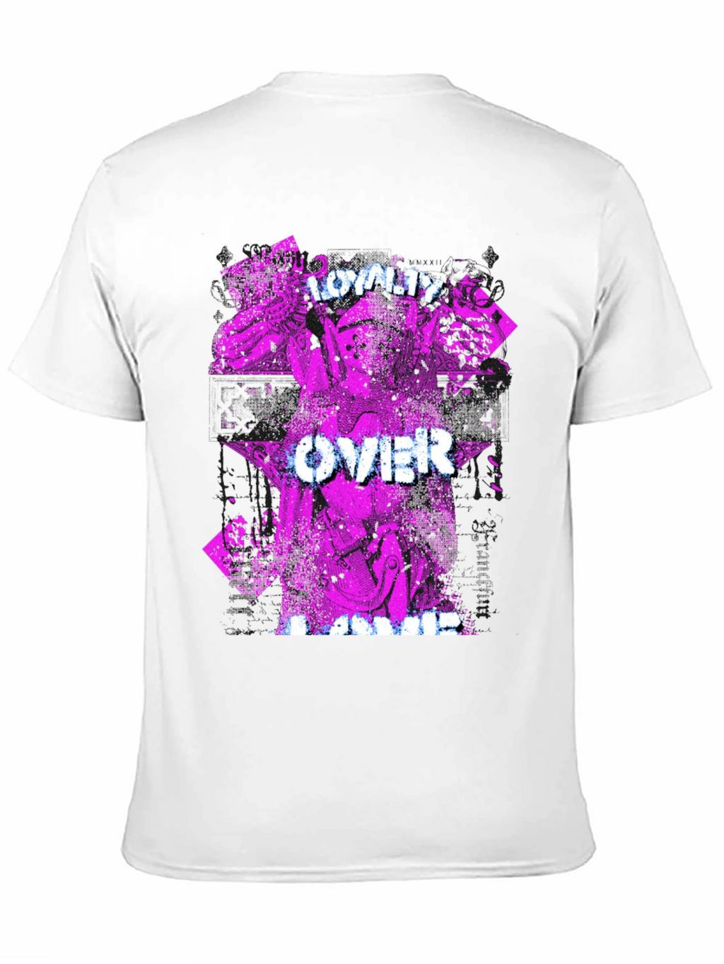 Loyalty Over Fame Black Graphic T-Shirt