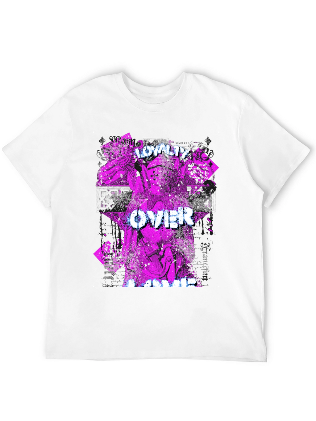 Loyalty Over Fame Black Graphic T-Shirt