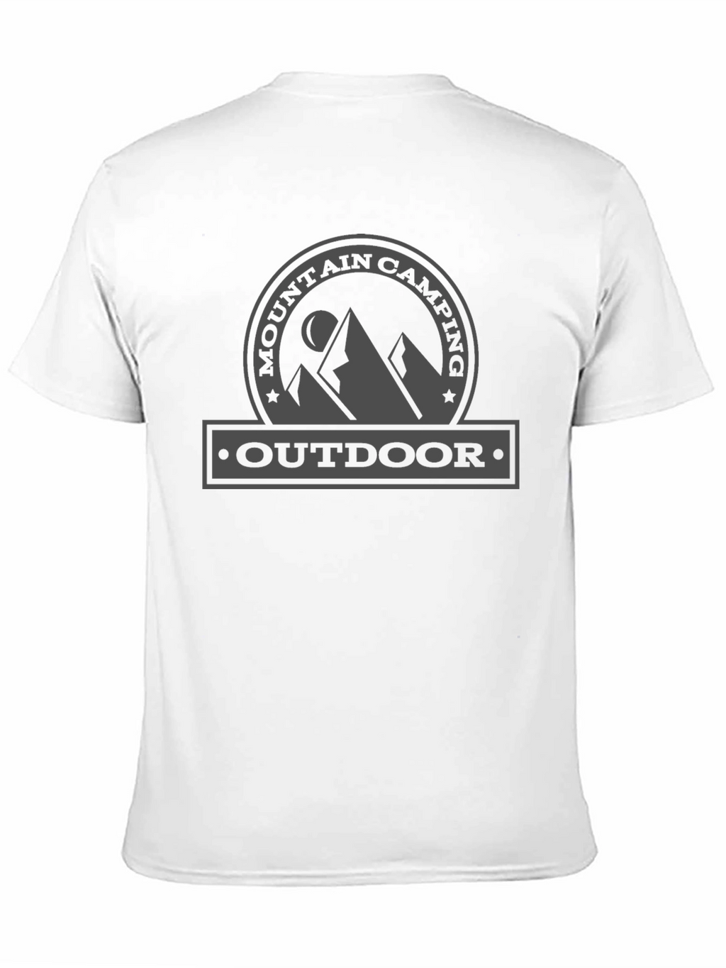 Mountain Camping Outdoor Graphic Tee - Black