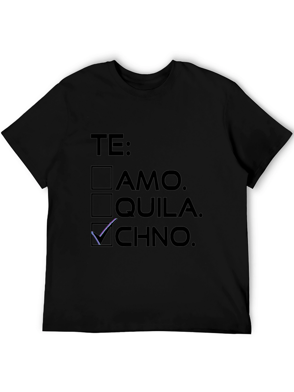 Te Techno Black T-Shirt