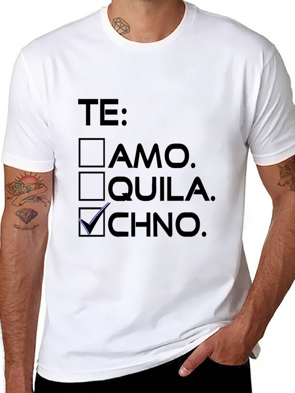 Te Techno Black T-Shirt
