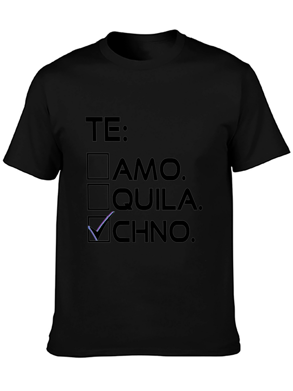 Te Techno Black T-Shirt