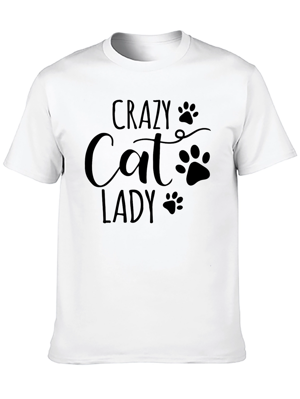 Crazy Cat Lady T-Shirt - Black Unisex Tee