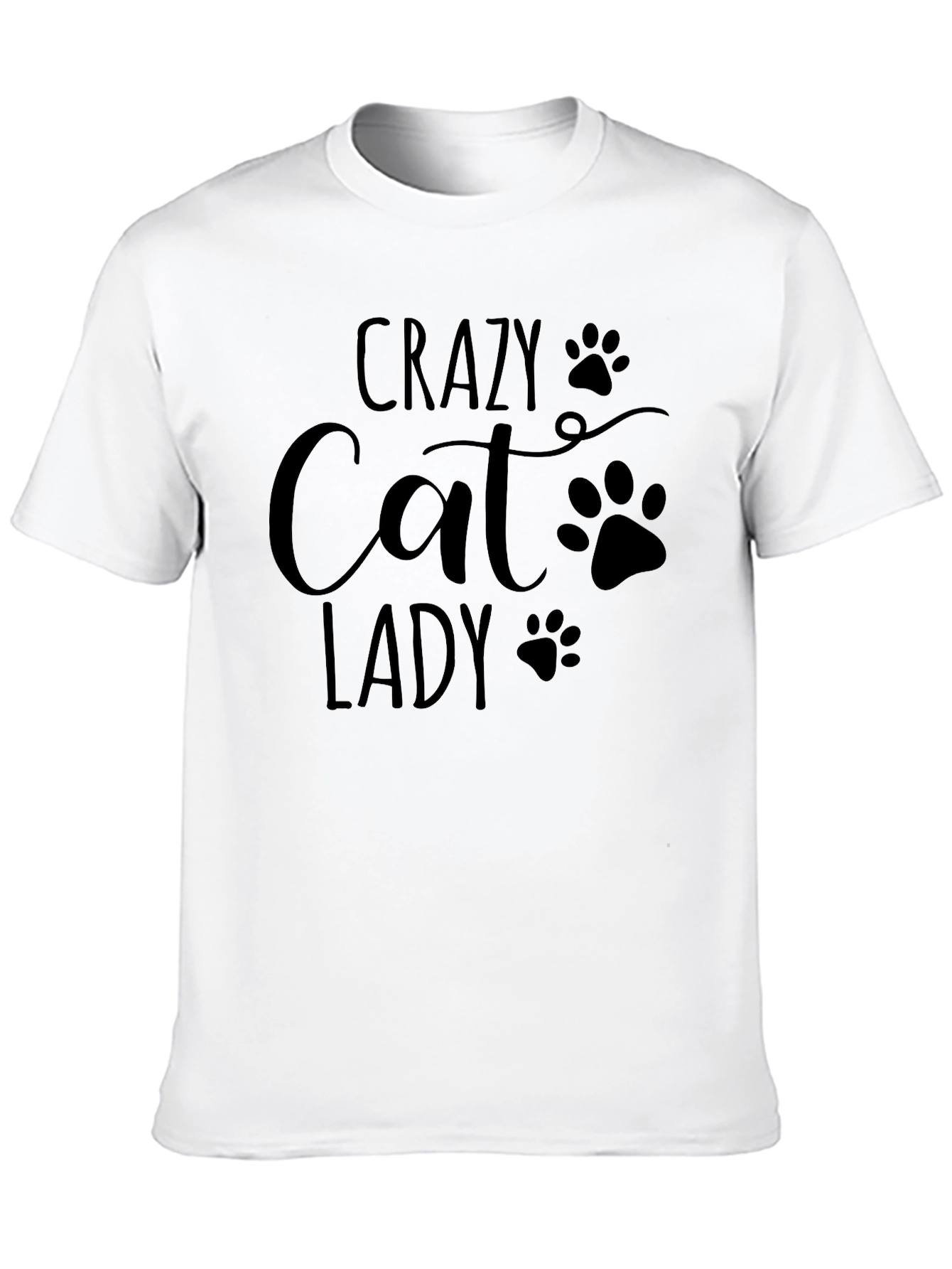 Crazy Cat Lady T-Shirt - Black Unisex Tee