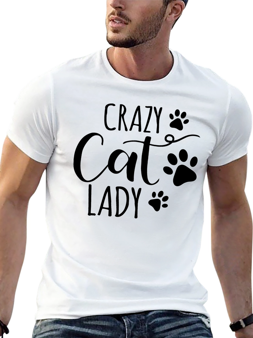 Crazy Cat Lady T-Shirt - Black Unisex Tee