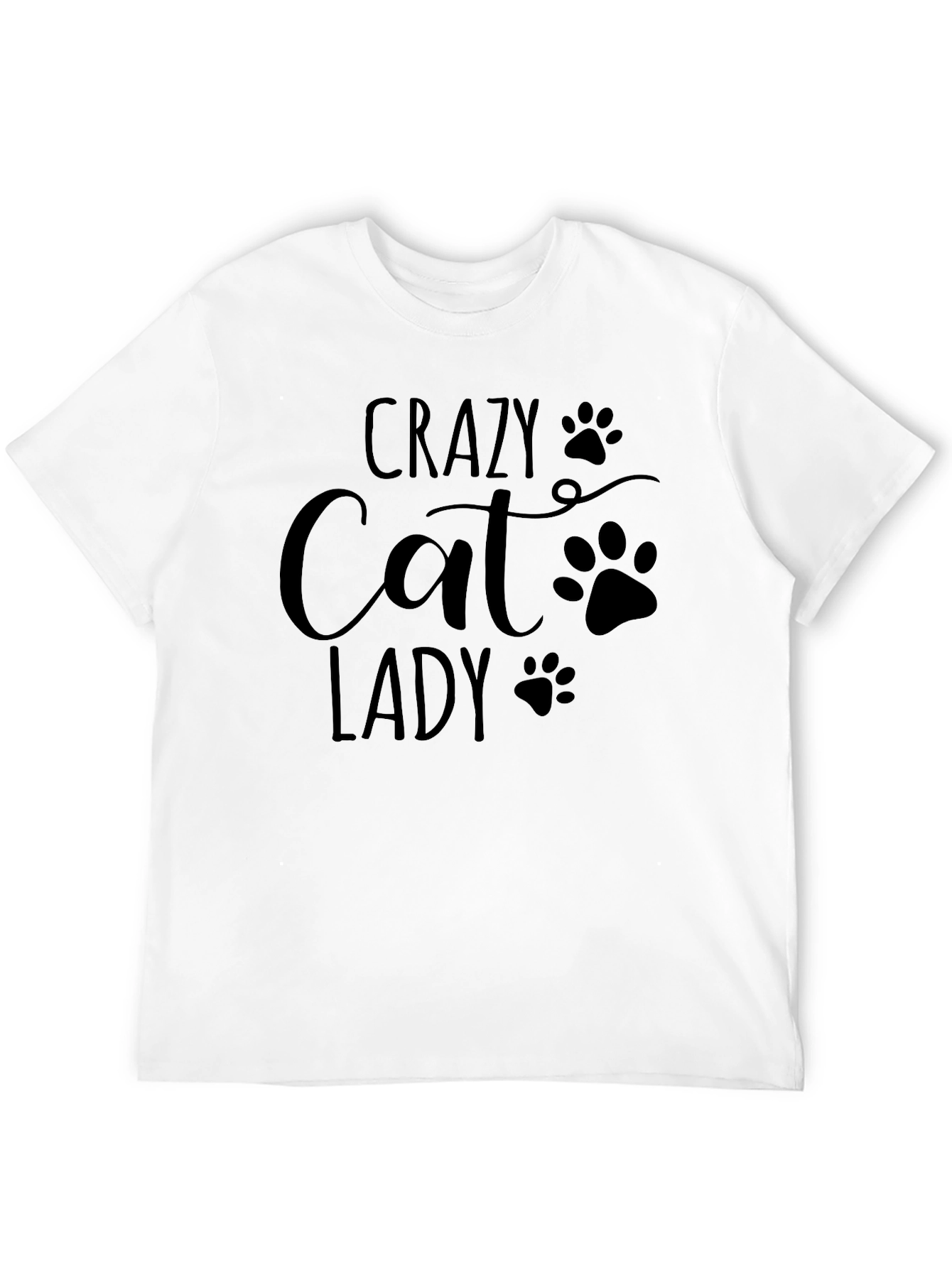 Crazy Cat Lady T-Shirt - Black Unisex Tee